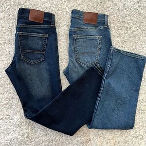 Hollister Blue “Epic Flex” Bootcut Jeans (LOT OF 2) GQ Prepster Classic Denim
